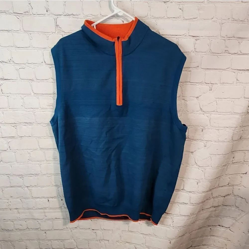 Men's Cutter & Buck zip-up sweater vest, size XL